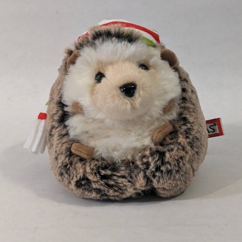 Douglas Cuddle Toys Hedgehog Plush Holiday Stocking Cap Stuffed Animal 4101H 5in